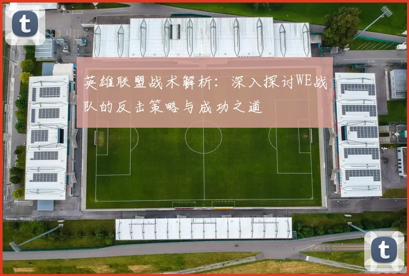 英雄联盟战术解析：深入探讨WE战队的反击策略与成功之道